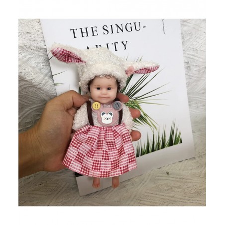 6 Inches Mini Silicone Reborn Baby Dolls Hand Painted Full Silicone Babies with Gift Box Accessories Kits (Maddie) $95.97 Dolls