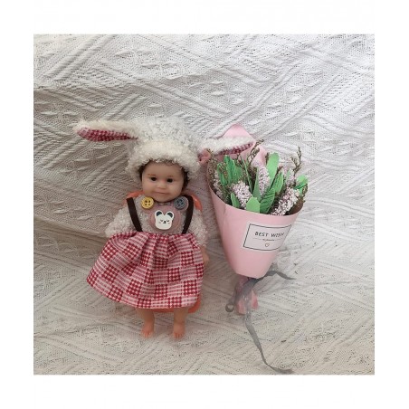 6 Inches Mini Silicone Reborn Baby Dolls Hand Painted Full Silicone Babies with Gift Box Accessories Kits (Maddie) $95.97 Dolls