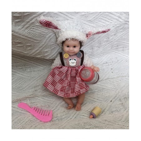 6 Inches Mini Silicone Reborn Baby Dolls Hand Painted Full Silicone Babies with Gift Box Accessories Kits (Maddie) $95.97 Dolls
