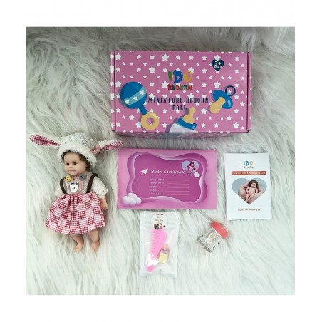 6 Inches Mini Silicone Reborn Baby Dolls Hand Painted Full Silicone Babies with Gift Box Accessories Kits (Maddie) $95.97 Dolls