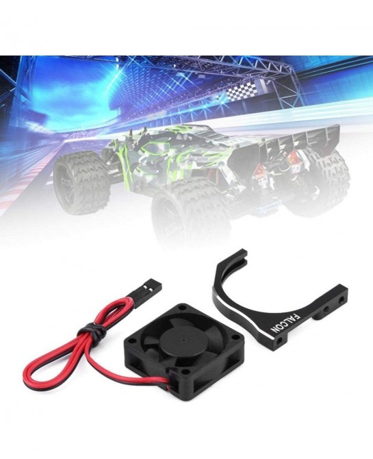 RC Model Car Motor Heat Dissipation Cooling Fan with Motor Mount(30 * 30 * 10mm with Black Motor Mount) $21.68 Toy Vehicle Pl...