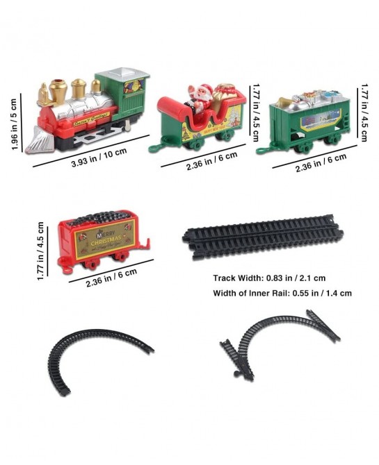 Christmas Electric Rail Train Around Christmas Tree Party Home Xmas Tree Decoration Kids Gift $44.13 Toy Vehicle Playsets
