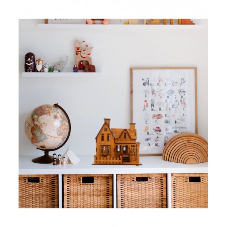 3D Wooden Puzzle House DIY Model House Kit Brain Teaser Educational Toys Jigsaw Puzzles Gift for Children and Adult $27.52 3-...