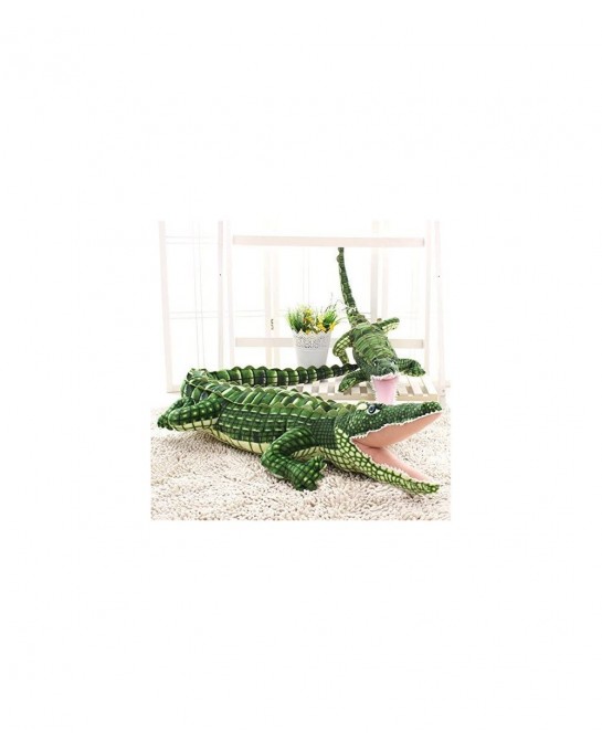 Realistic Stuffed Crocodile Body Curled Dolls Plush Alligator Toys Over 40 Inches $62.69 Stuffed Animals & Teddy Bears