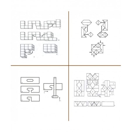 Bamboo 3D Puzzle Metal Brain Teasers Puzzles Mind Game Toys Set for Teens and Adults Pack of 12pcs $41.17 Brain Teaser Puzzles