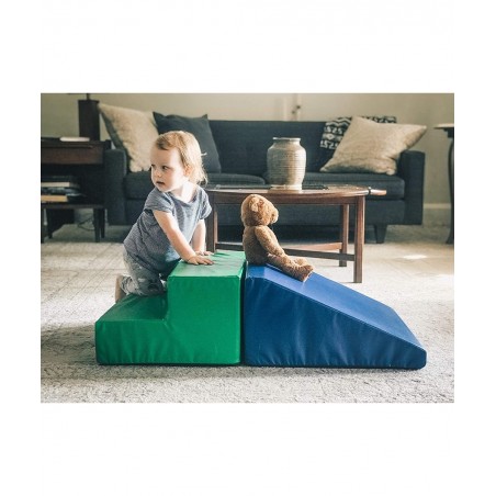 Up and Down Soft Play Climber Mint/Gull Gray $144.45 Kids' Indoor Climbers & Play Structures