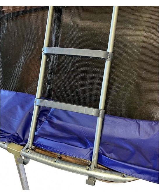 3-Step Trampoline Ladder with Tool-Free Assembly Wide Steps for Kids Safety-Latch Design Secures to Trampoline Frame TPro War...