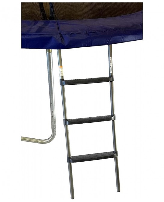 3-Step Trampoline Ladder with Tool-Free Assembly Wide Steps for Kids Safety-Latch Design Secures to Trampoline Frame TPro War...