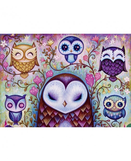 29768 Great Big Owl Puzzle (1000-Piece) Silver $46.62 Jigsaw Puzzles