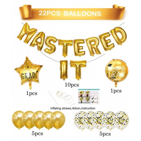 Mastered It Balloon Banner Mastered 2022 Banner Graduation Banner 2022 Graduation Party Supplies 2022 College Grad Congratula...
