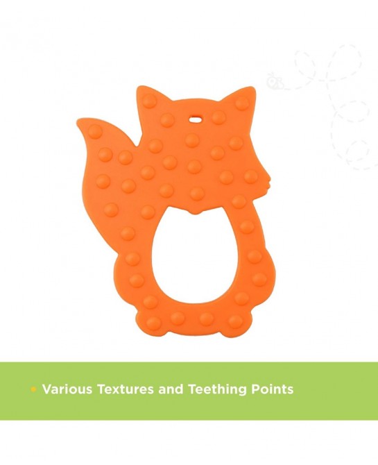 Friendly Fox Teether Toy Multi-Textured Soft & Soothing Easy to Hold (BPA Free Freezer & Dishwasher Safe) $13.45 Baby Teether...