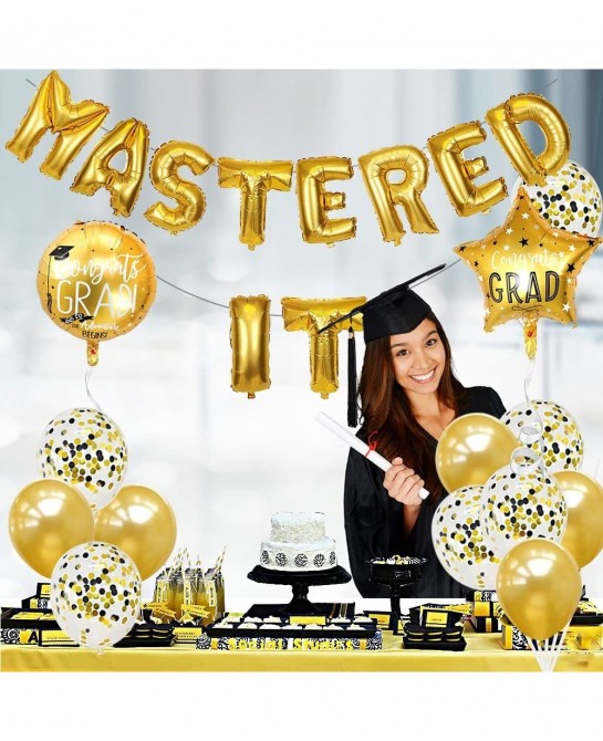 Mastered It Balloon Banner Mastered 2022 Banner Graduation Banner 2022 Graduation Party Supplies 2022 College Grad Congratula...