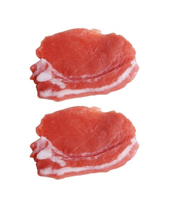 2pcs Fake Food Meat Simulation Pork Kitchen Pretend Play Food Toy Realistic Meat Model Restaurant Kids Kitchen Game Display F...