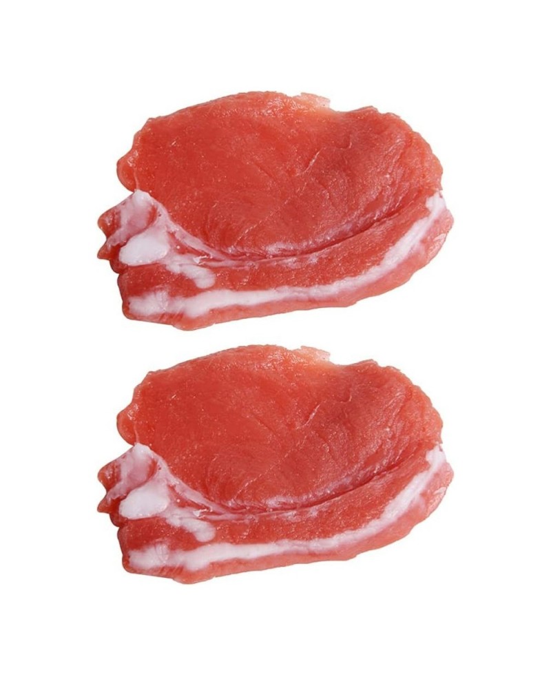 2pcs Fake Food Meat Simulation Pork Kitchen Pretend Play Food Toy Realistic Meat Model Restaurant Kids Kitchen Game Display F...