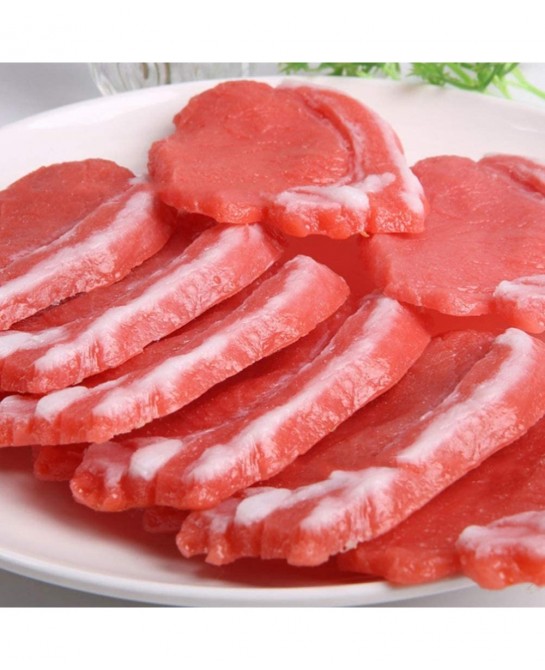 2pcs Fake Food Meat Simulation Pork Kitchen Pretend Play Food Toy Realistic Meat Model Restaurant Kids Kitchen Game Display F...
