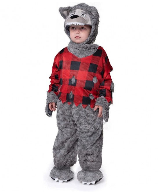 Baby Boy Werewolf Costume Wolf Jumpsuit for Toddler Boys Girls Infant Unisex Halloween Costume for Dress Up Party-1824 $46.75...
