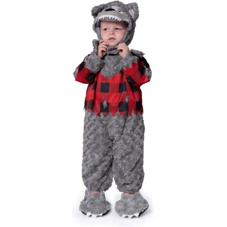 Baby Boy Werewolf Costume Wolf Jumpsuit for Toddler Boys Girls Infant Unisex Halloween Costume for Dress Up Party-1824 $46.75...