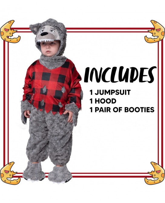Baby Boy Werewolf Costume Wolf Jumpsuit for Toddler Boys Girls Infant Unisex Halloween Costume for Dress Up Party-1824 $46.75...