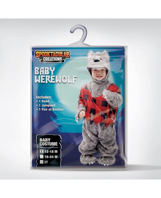 Baby Boy Werewolf Costume Wolf Jumpsuit for Toddler Boys Girls Infant Unisex Halloween Costume for Dress Up Party-1824 $46.75...