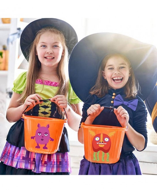 Halloween Party Favors Stickers for Kids - 28 Sheets Halloween Make Your Own Face Stickers for Kids Toddlers Halloween Activi...