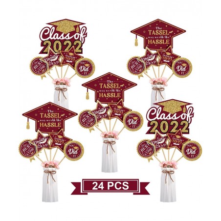 2022 Graduation Table Decorations Graduation Party Centerpiece Sticks Congrats Graduation Party Decoration High School Colleg...