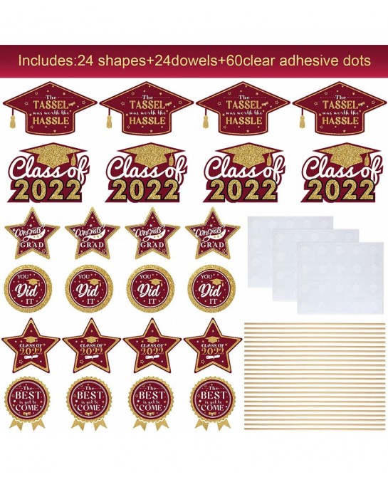 2022 Graduation Table Decorations Graduation Party Centerpiece Sticks Congrats Graduation Party Decoration High School Colleg...