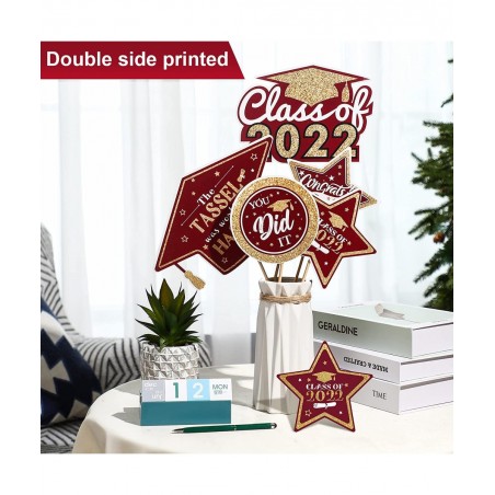 2022 Graduation Table Decorations Graduation Party Centerpiece Sticks Congrats Graduation Party Decoration High School Colleg...