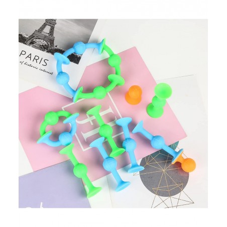Silicone Suction Cup Darts Sucker Toys Decompression Sucker Toy Soft Silicone Dart Set Throwing Game Darts for Indoor and Out...