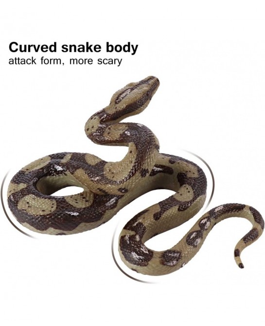 Snake Toy Rubber Snake Python Model Toy Scary Prank Toy Perfect for Halloween Decorations $16.49 Gags & Practical Joke Toys