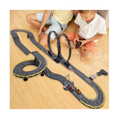 Golden Bright: Metro Chase Road Racing Set Electric Powered Includes Power Intake Track Lap Counter and Looping Sets For Ages...