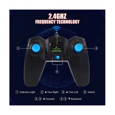 2 Pack Remote Control Car RC Stunt Cars for Boys 4WD 2.4Ghz Double Sided 360° Rotating RC Car for Kids 4 Rechargeable Battery...