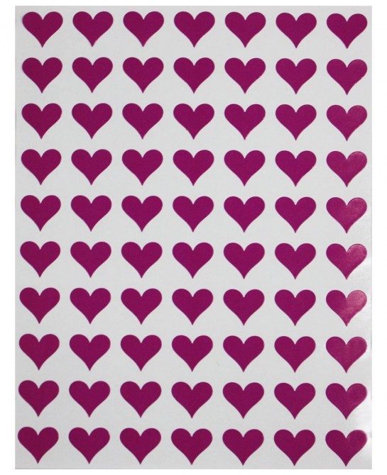 Mini Heart Stickers for Decoration 1/2 inch Label Hearts for Arts Crafts Party Supplies and Scrapbooking 1050-Pack (Purple) $...