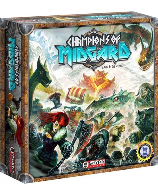 Champions of Midgard Strategy Board Game 60-90 minute playing time Ages 10 and up 2-4 players Dice-Driven Combat to Gain the ...