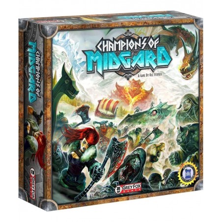 Champions of Midgard Strategy Board Game 60-90 minute playing time Ages 10 and up 2-4 players Dice-Driven Combat to Gain the ...