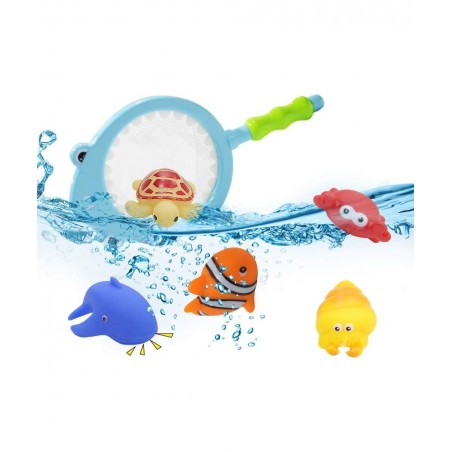 Baby Bath Toy Fishing Game in The Bathtub Toddler Toy Floating Sea Animal Shark Gift Baby Bathroom Pool Toy Kids Beach Toys f...