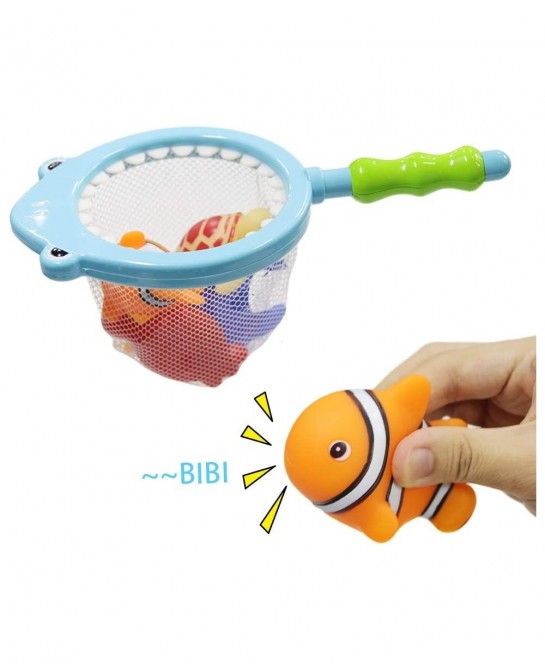 Baby Bath Toy Fishing Game in The Bathtub Toddler Toy Floating Sea Animal Shark Gift Baby Bathroom Pool Toy Kids Beach Toys f...