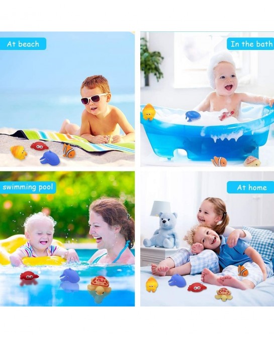 Baby Bath Toy Fishing Game in The Bathtub Toddler Toy Floating Sea Animal Shark Gift Baby Bathroom Pool Toy Kids Beach Toys f...