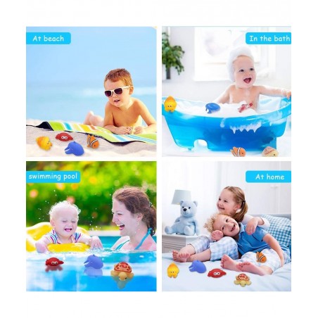 Baby Bath Toy Fishing Game in The Bathtub Toddler Toy Floating Sea Animal Shark Gift Baby Bathroom Pool Toy Kids Beach Toys f...