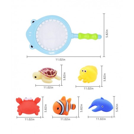 Baby Bath Toy Fishing Game in The Bathtub Toddler Toy Floating Sea Animal Shark Gift Baby Bathroom Pool Toy Kids Beach Toys f...
