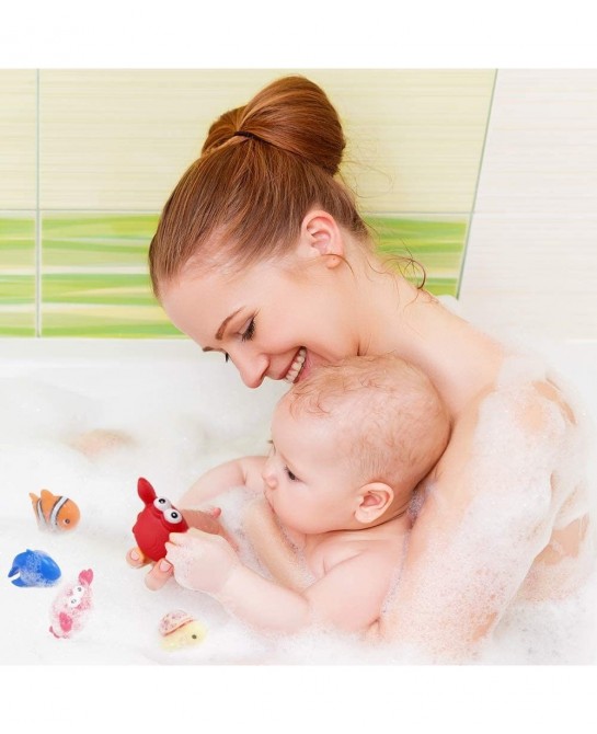 Baby Bath Toy Fishing Game in The Bathtub Toddler Toy Floating Sea Animal Shark Gift Baby Bathroom Pool Toy Kids Beach Toys f...