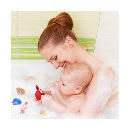 Baby Bath Toy Fishing Game in The Bathtub Toddler Toy Floating Sea Animal Shark Gift Baby Bathroom Pool Toy Kids Beach Toys f...