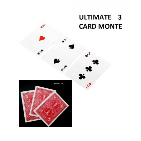 Three Card Monte Magic Trick (Red Back) $16.67 Magic Kits & Accessories