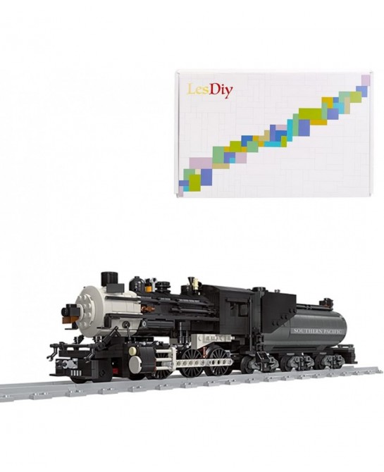 Train Building Bricks 1136+Pieces Retro Steam Trains Building Blocks Set with Train Track $80.34 Toy Building Sets