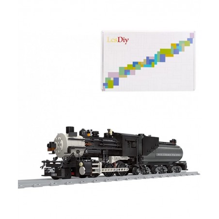 Train Building Bricks 1136+Pieces Retro Steam Trains Building Blocks Set with Train Track $80.34 Toy Building Sets