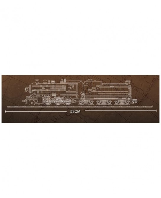 Train Building Bricks 1136+Pieces Retro Steam Trains Building Blocks Set with Train Track $80.34 Toy Building Sets