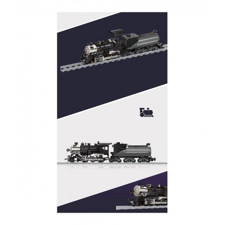 Train Building Bricks 1136+Pieces Retro Steam Trains Building Blocks Set with Train Track $80.34 Toy Building Sets