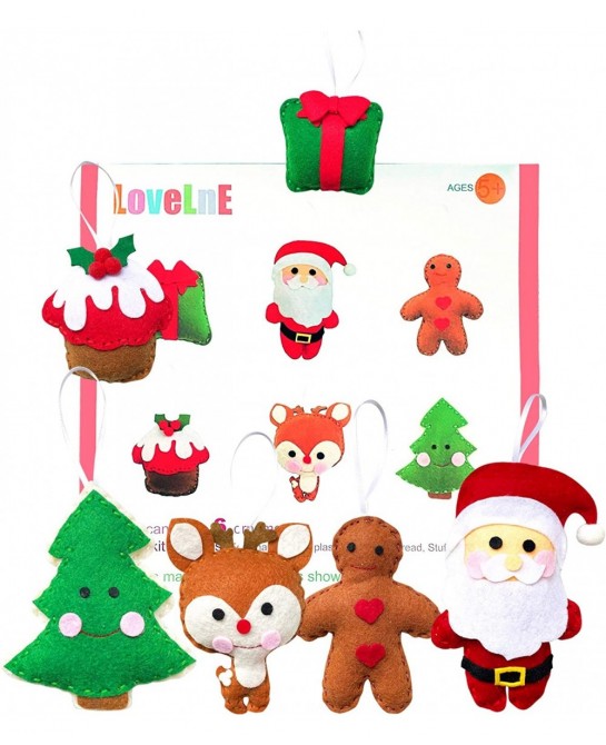 Sewing Kit for Kids (Christmas Ornaments - Santa Claus) $28.85 Craft Kits