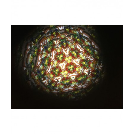 Kaleidoscope in Solid Jalneem Wood 5 1/2 Inch Barrel Separate Turning Chamber Accented with Walnut. Handcrafted in U S A ! $6...