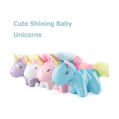 Unicorn Stuffed Animal for Girls Mommy Stuffed Unicorn with 4 Baby Unicorns Cute Plush Unicorn Toy for Kids 22'' $45.71 Stuff...
