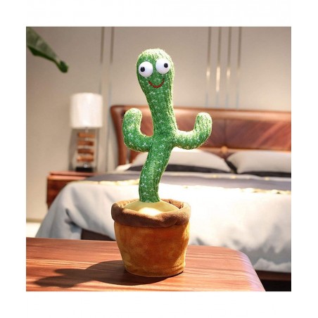 Dancing Cactus Singing Cactus Plush Toys With Recording and Repeat 120 English Songs Electric Dancing Singing Cactus Toy for ...